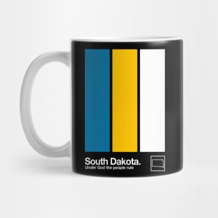 South Dakota State Flag // Original Minimalist Artwork Poster Design Mug